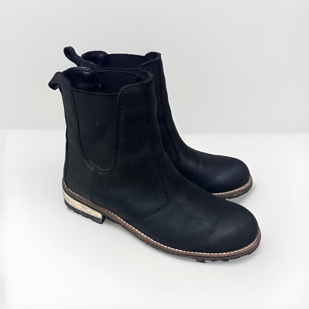 Kodiak Womens 6.5 Black Leather Waterproof Chelsea Ankle Boots